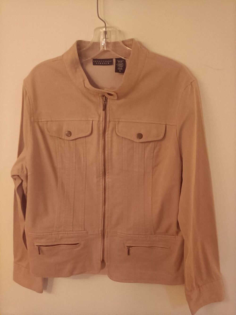 Apostrophe brand tan jacket size 16